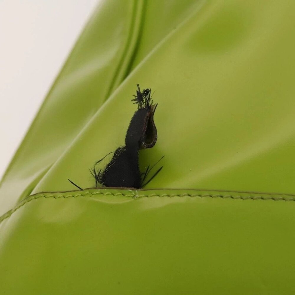 GUCCI Bamboo Body Bag Patent leather Green - Picture 8 of 16